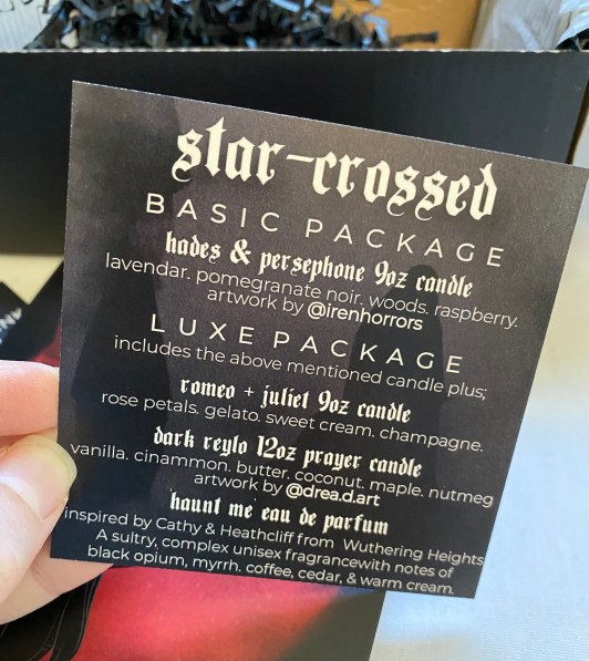 Alchemy & Ink Starcrossed Candle Cult Unboxing and Review